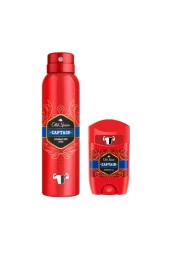 Old Spıce Captain Deo Sprey 150 ml + Deo Stick 50 ml - 1