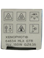 Osram 64634 15V 150W HLX EFR GZ6,35 Duylu Slit Çanak Ampul (10 Adet) thumbnail 3
