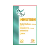 İmmuferon Beta Glucan 200 mg, Ekinezya 120 mg, Vitamin C, Çinko 30 Kapsül - 3