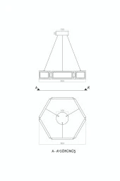 Voxlamp lighting solutions Sarkıt Led Avize Dashing Özel Tasarım - 5