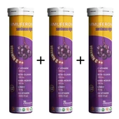 İmmuferon Beta Glucan 200mg, Vitamin C 1000mg, D3, Çinko, Karamürver 20 Efervesan - 3'lü thumbnail 3