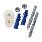 Alafranga Oturma Tuvalet Taşı Montaj Vidası Tüm Modeller İle Uyumlu Çift Taraflı Dişli thumbnail 3