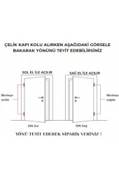 Bravo Albirifin Rozetli Kapı Kolu Yale Çelik Kapı Kolu Sol Basar 1 Adet thumbnail 5