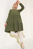 Kol Lastikli Tunik Haki thumbnail 2
