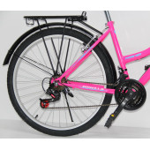 Dorello Pembe 26 Jant Bisiklet Dorello Bisiklet 2650 Bisiklet Çamurluğu Sepetli Bisiklet Pembe Bisiklet - 2