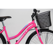 Dorello Pembe 26 Jant Bisiklet Dorello Bisiklet 2650 Bisiklet Çamurluğu Sepetli Bisiklet Pembe Bisiklet - 4