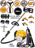 Wacker Pro Germany 10 In 1 Police Bahçe Seti 20 Hp Sırt Tırpan Toprak Eşeleme Akrobat Çapa Aparatı - 1