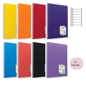 Çınar Colormaxi A4 72 Yaprak Plastik Kapak Spiralli Defter - 2