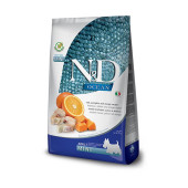 Nd Ocean mini adult 2,5kg Balkabaklı Morina Balıklı Ve Portakallı Tahılsız Küçük Irk Yetişkin Köpek Maması - 1