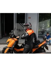 Forte Gt 1134 Motosiklet PVC Yağmurluk Cepli Alt Üst Takım 3XL Beden Turuncu - 4