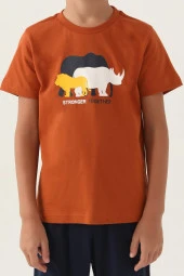 Rolypoly Erkek Çocuk Kehribar Kaprili Pijama Takımı 33622 - 2