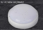 Horoz Artos 15W Yuvarlak Beyaz Led Nem Su Geçirmez Banyo Bahçe Modern Tavan Lambası Beyaz Işık 6500K - 2