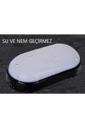 Horoz Aydos 15W Oval Siyah Led Nem Su Geçirmez Banyo Bahçe Modern Tavan Lambası Beyaz Işık - 1