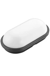 Horoz Aydos 15W Oval Siyah Led Nem Su Geçirmez Banyo Bahçe Modern Tavan Lambası Beyaz Işık - 2