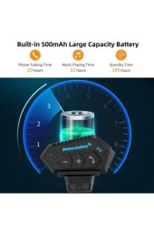 Intercom Bt12 Bluetooth Motosiklet Kask Kulaklığı - 7
