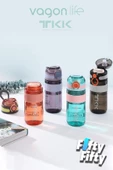TKK 550 ML Rahat İçim (U Ağızlı) Bpa İçermeyen Taşıma Kulplu Tritan Su Matarası FFTKK1016-550ML - 7