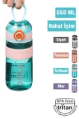 TKK 550 ML Rahat İçim (U Ağızlı) Bpa İçermeyen Taşıma Kulplu Tritan Su Matarası FFTKK1016-550ML - 11