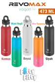 Revomax 473 ML Özel Kapak Sistemli 18saat Sıcak/36 Saat Soğuk  Çelik Termos -473ML - 1