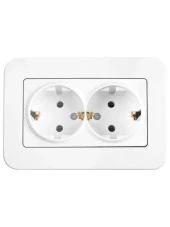 Viko Linnera İkili Topraklı Priz Beyaz 90440056 (Çerçeve Dahil) (2 Adet) thumbnail 3