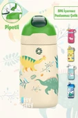 Vagonlife Çocuk 350 ML Pipetli Çelik Matara Paslanmaz Çelik Termos 5 Farklı Renk 2055-350ML - 2