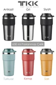 TKK 630 ML Özel Seri Çelik Mug Kahve Bardağı Pipetli/Rahat İçim 6 Saat Sıcak/12 Saat Soğuk Termos -2023 630ML - 8