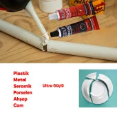 Epoksi Yapıştırıcı Metal Plastik Seramik Cam Güçlü Çelik Yapıştırıcı 20 + 20 Gr Hızlı Kuruyan thumbnail 2