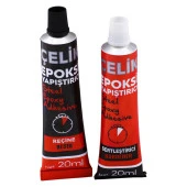 Epoksi Yapıştırıcı Metal Plastik Seramik Cam Güçlü Çelik Yapıştırıcı 20 + 20 Gr Hızlı Kuruyan thumbnail 4