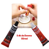 Epoksi Yapıştırıcı Metal Plastik Seramik Cam Güçlü Çelik Yapıştırıcı 20 + 20 Gr Hızlı Kuruyan thumbnail 5