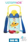 Uzspace Pipetli 500 Ml Boyun Askılı Tritan Çocuk Su Matarası -Kutulu- FFUZ2201500 - 2