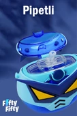 CocoSmile Özel Kutulu 630 ML Pipetli Robot Temalı Tritan Su Matarası -Boyun Askılı- 4 Farklı Model ffcs0005 - 5
