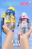 Uzspace Pipetli 500 Ml Boyun Askılı Tritan Çocuk Su Matarası -Kutulu- FFUZ2201500 - 6