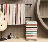 %100 Pamuklu 6'lı 50x90 Cm Karma Renkli El & Yüz Havlu Seti thumbnail 1