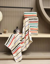 %100 Pamuklu 6'lı 50x90 Cm Karma Renkli El & Yüz Havlu Seti thumbnail 2