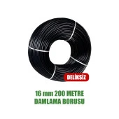 16 MM DAMLAMA BORUSU 200 METRE DELİKSİZ DAMLA SULAMA HORTUMU SULAMA SİSTEMİ thumbnail 1