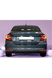 Fiat Egea Sedan Paslanmaz Krom Difüzör 3 Parça 2015 Üzeri (Parlak) - 1