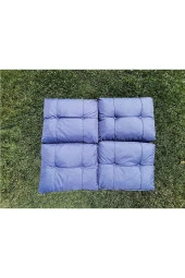 Almina Bahçe Balkon Ve Teras Sırt Minderi 4 Adet Mavi Döşeme - 1