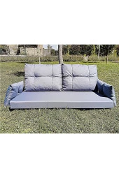 Almina Bahçe Balkon Ve Teras Oturma Grubu Mavi Renk Döşeme - 1