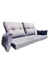 Almina Bahçe Balkon Ve Teras Takımı Çift Kişilik Mavi Renk Döşeme - 2