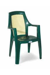 Almina Plastik Sandalye Kollu Bahçe Balkon Ve Teras Sandalyesi 4 Adet - 1