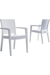 Premium Rattan Masa Takımı 6 Sandalye 80x140 Camlı Rattan Masa Takımı - 3