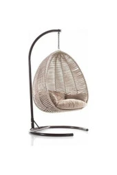 Bahçe Hamak Italiangardenn Fındık Bahçe Balkon Salıncağı Hamak Salıncak Makrome El Örgüsü-Demontajdır - 1