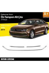 VW Jetta Krom Ön Tampon Çıta 3 Prç. 2014 Üzeri - 1