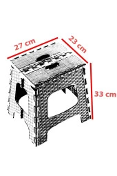 Almina Katlanır Tabure Taşınabilir Sandalye Orta Boy 2 Adet thumbnail 3