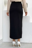 Bel Lastikli Likralı Kalem Etek 1074 Siyah thumbnail 3