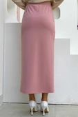 Bel Lastikli Likralı Kalem Etek 1074 Pudra thumbnail 4