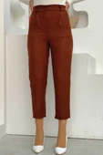Fermuarlı Cep Detaylı Kalem Pantolon 0255 Kiremit thumbnail 2