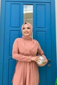 Bel Bağlama Detaylı Yarım Boğaz Detay Tulum 3672 Somon - 4