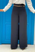 Fermuarlı Kemer Aksesuarlı Pantolon Etek 0125 Siyah thumbnail 2