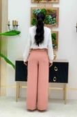 Fermuarlı Kemer Aksesuarlı Pantolon Etek 0125 Somon thumbnail 3