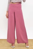 Fermuarlı Kemer Aksesuarlı Pantolon Etek 0125 Pudra - 1